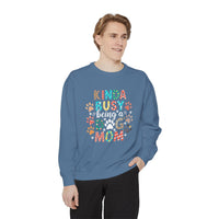Load image into Gallery viewer, Kinda Busy Being a Dog Mom Sweatshirt
