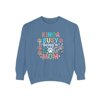Load image into Gallery viewer, Kinda Busy Being a Dog Mom Sweatshirt
