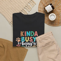 Load image into Gallery viewer, Kinda Busy Dog Mom T‑Shirt
