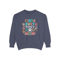 Load image into Gallery viewer, Kinda Busy Being a Dog Mom Sweatshirt
