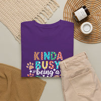 Load image into Gallery viewer, Kinda Busy Dog Mom T‑Shirt
