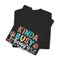 Load image into Gallery viewer, Kinda Busy Dog Mom T‑Shirt
