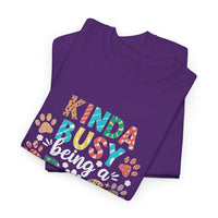 Load image into Gallery viewer, Kinda Busy Dog Mom T‑Shirt
